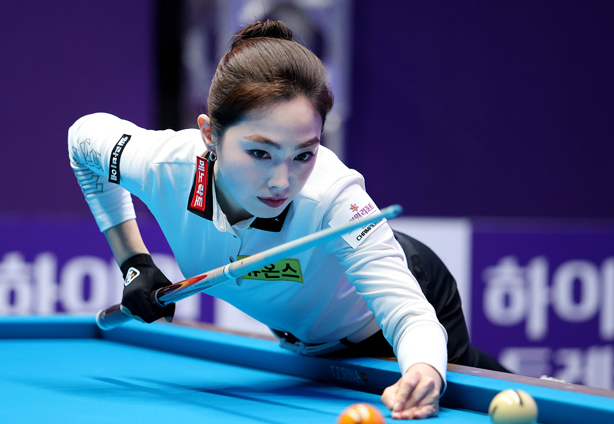 32강에서 한지은에게 패한 차유람(휴온스)