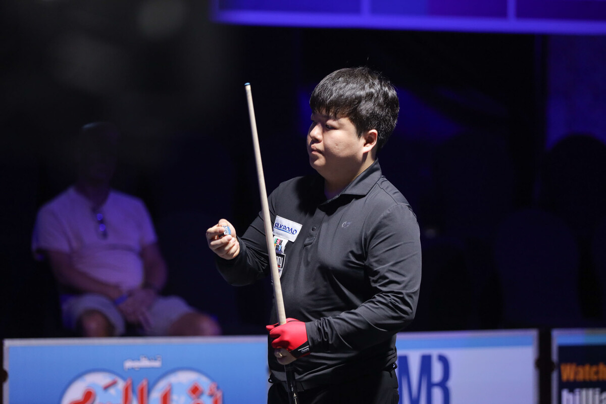 조명우(실크로드시앤티-서울시청)가 8강에서 탈락하며 올해 대회를 마무리했다.  사진=SOOP 제공