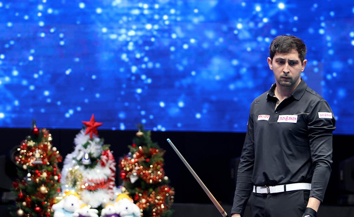 이번 시즌 커리어하이를 쓰고 있는 다비드 마르티네스(크라운해태)가 7차 투어에서 16강에 진출해 8강행에 도전한다.  사진=PBA 제공