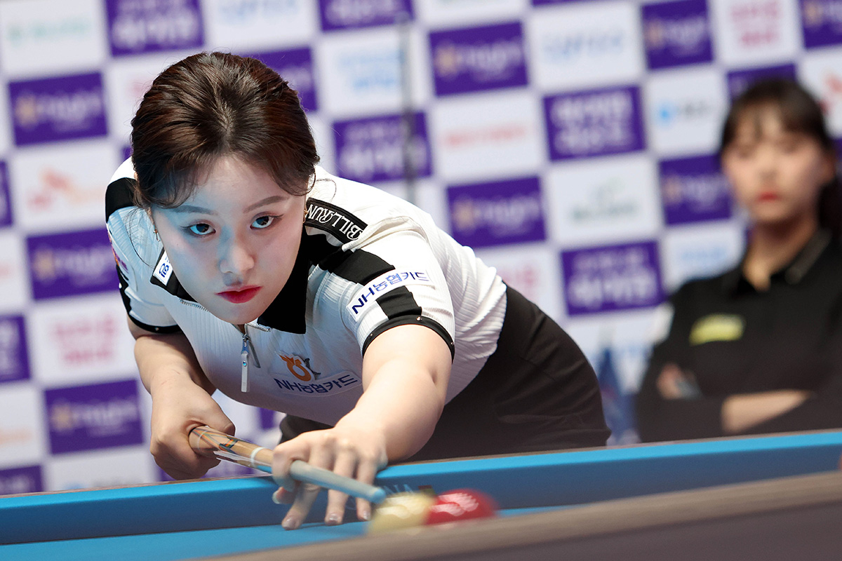 이번 투어 '김가영 대항마'로 나선 김보미(NH농협카드). 사진=PBA