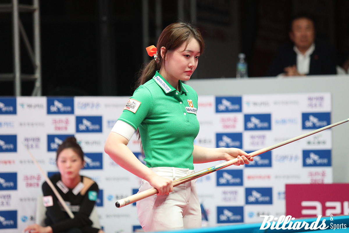 지난 시즌 왕중왕전 'SK렌터카 제주특별자치도 LPBA 월드챔피언십 2024'  결승전에서 김가영을 패배 직전까지 몰고간 김보미.