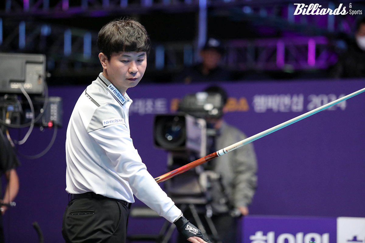 승리까지 단 5점을 남겨둔 김현우1은 마무리에 실패하며 5세트를 내준 뒤 6세트와 7세트까지 져 아쉽게 역전패를 당했다.