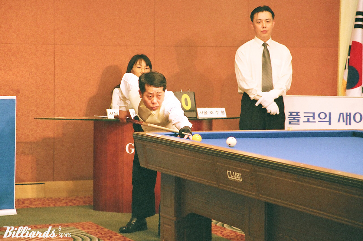 15년 만에 공식 대회에 출전하게 된 '아시안게임 동메달리스트' 김정규.  사진=빌리어즈앤스포츠 DB