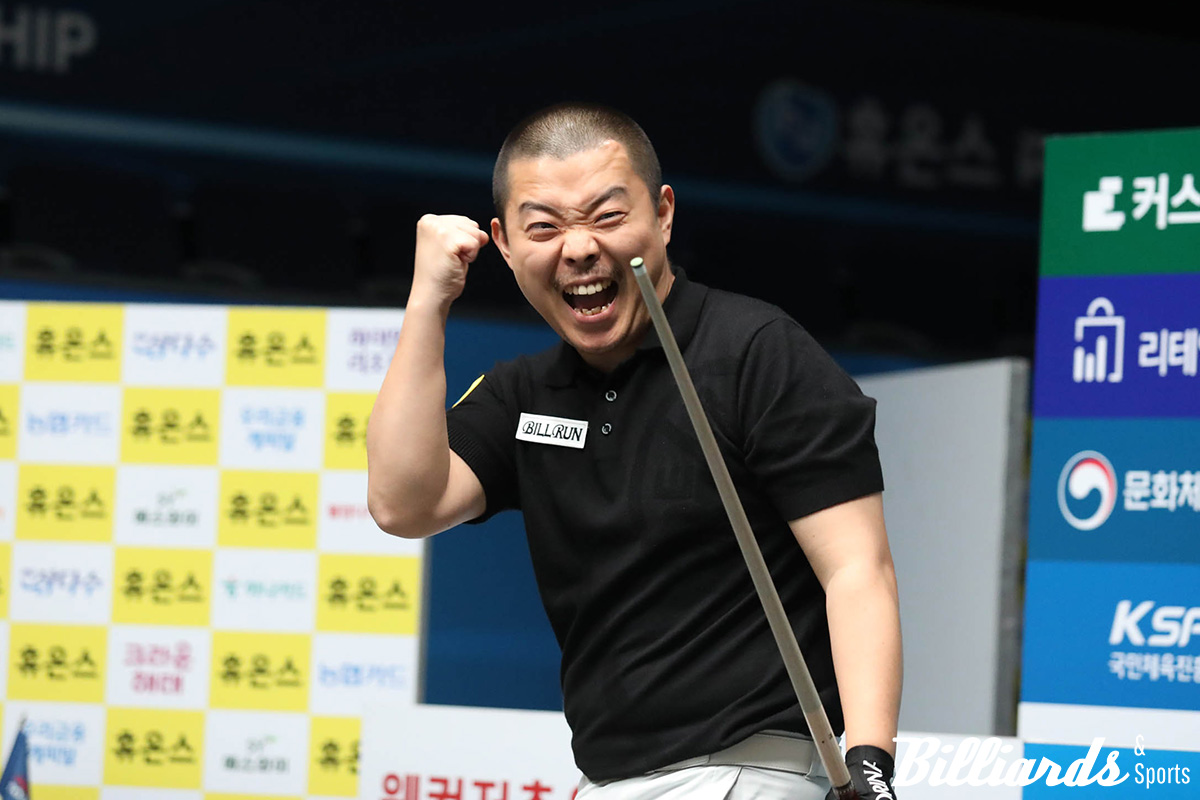 '만화가' 박승희2가 올해 PBA 5차 투어 휴온스 챔피언십에 준결승에 오르며 돌풍을 일으켰다. 사진=이용휘 기자