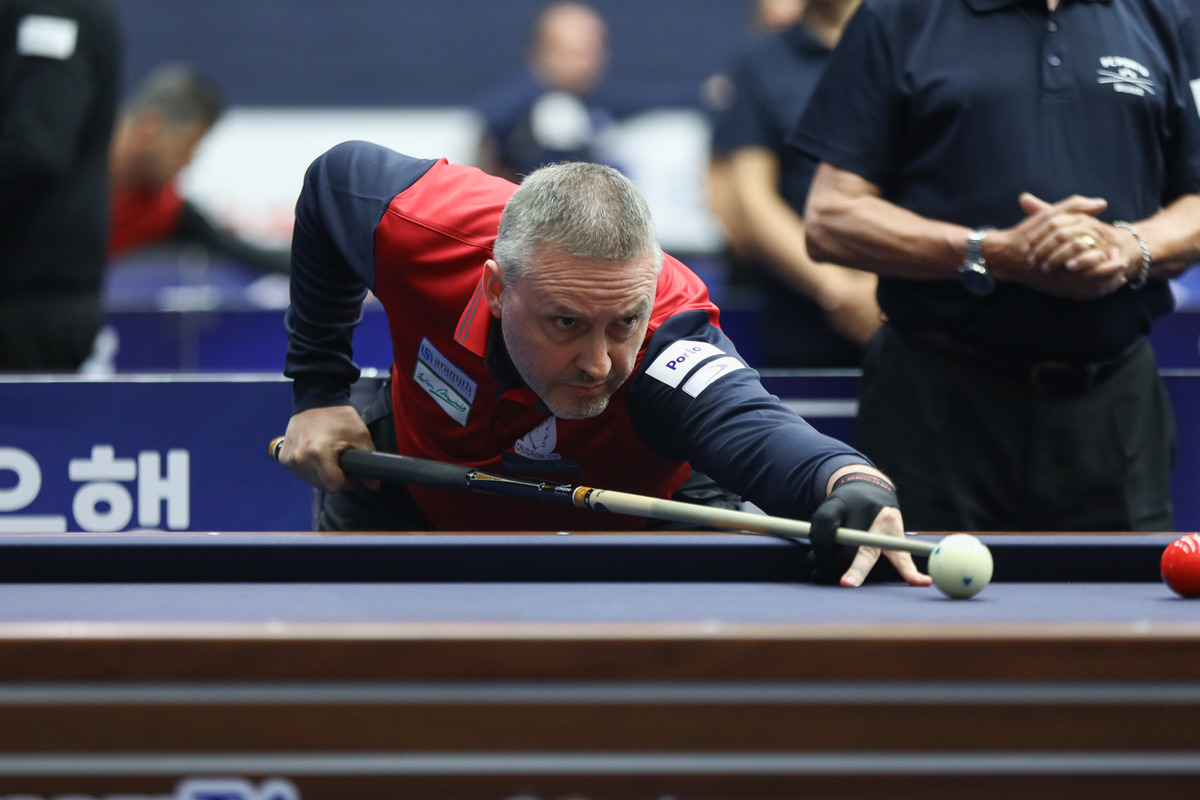프레데리크 쿠드롱(벨기에)이 올해 첫 대회인 '보고타 3쿠션 당구월드컵' 출전을 포기했다.  사진=SOOP 제공