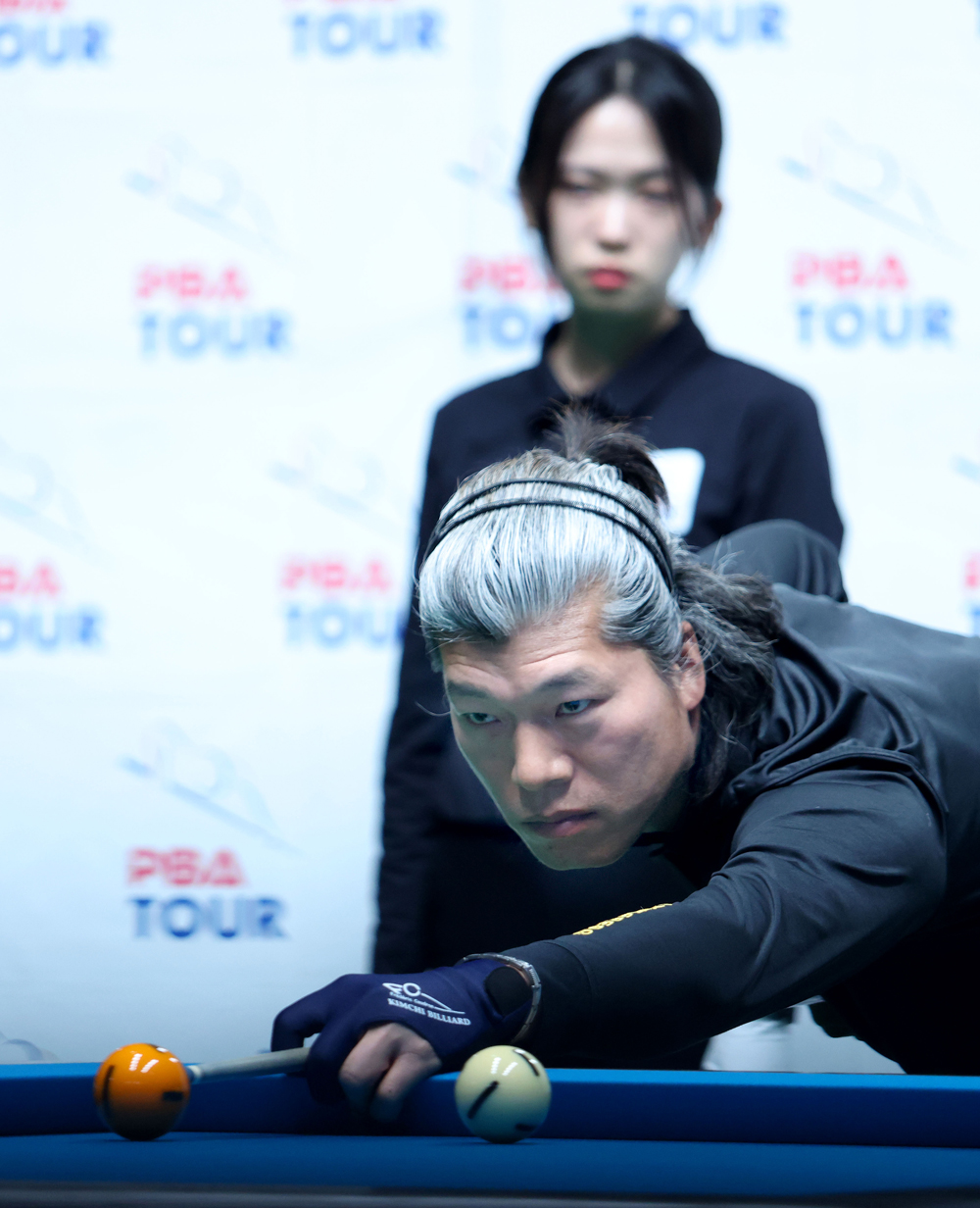 프로당구(PBA) 드림투어 6차전을 우승한 윤순재.  사진=PBA 제공