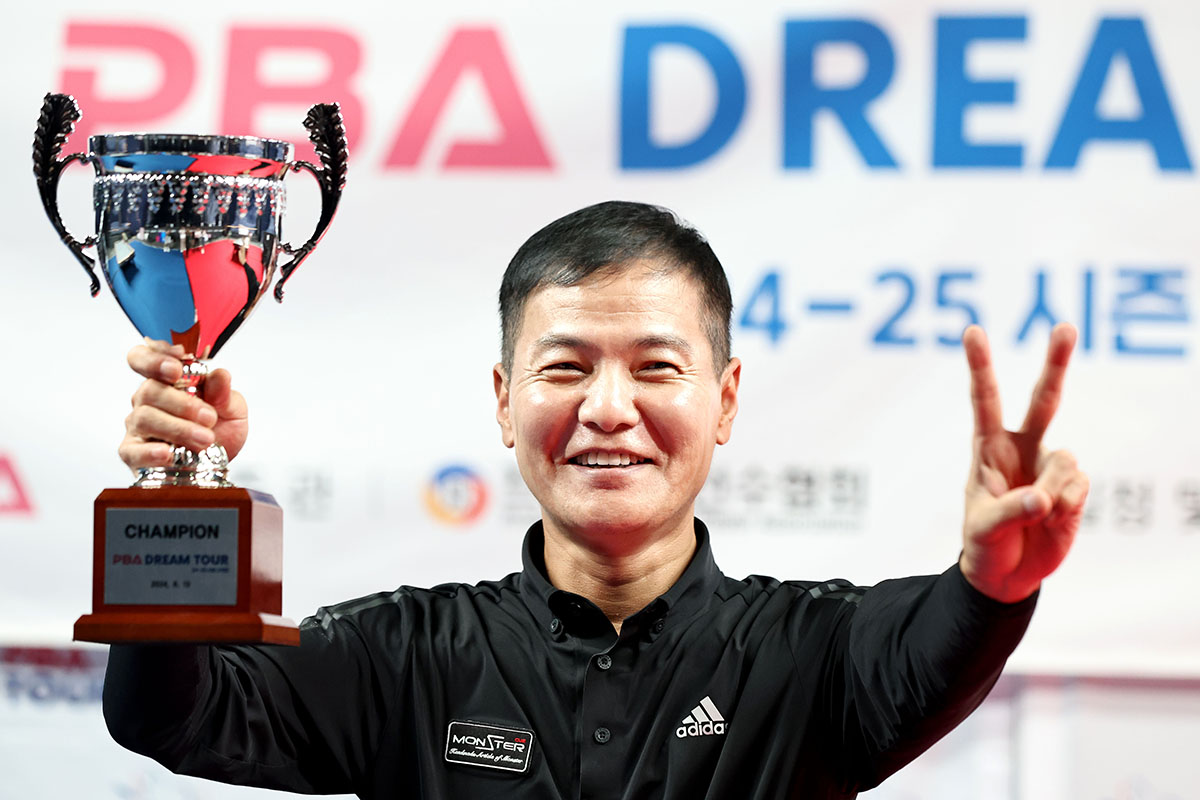 개막전과 3차전을 우승한 박춘우.  사진=PBA 제공
