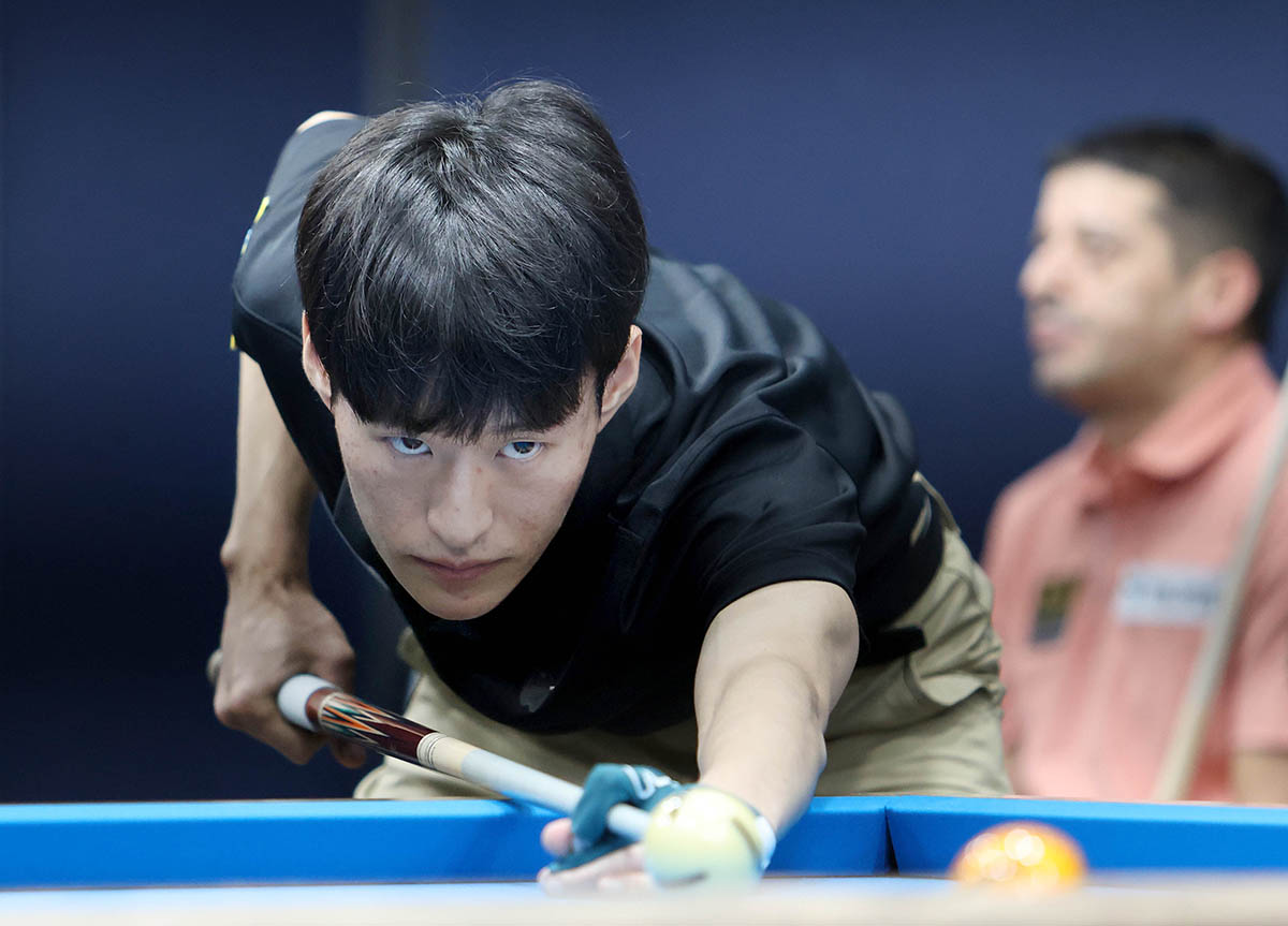 김홍민은 5차전 ‘휴온스 PBA 챔피언십’에 와일드카드로 출전해 8강까지 진출했다.