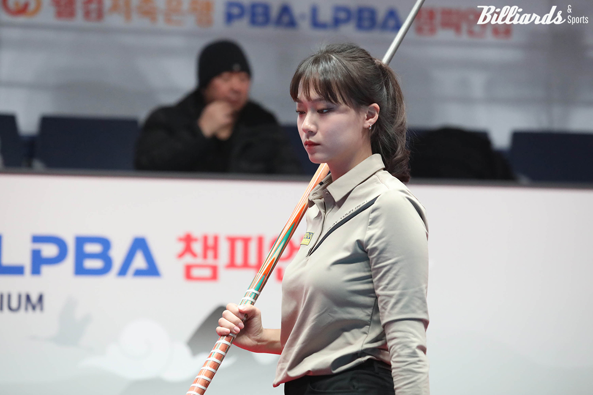 7차 투어에서 4강 돌풍을 일으켰던 정보윤1(24)이 8차 투어 첫 경기에서 복병 응우옌호앙옌니(베트남)에게 아쉽게 패하며 탈락했다.  사진=고양/이용휘 기자