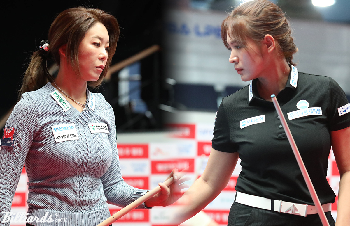 김가영(하나카드)과 스롱 피아비(우리금융캐피탈)이 23일 열린 '웰컴저축은행 LPBA 챔피언십' 64강전에서 무난하게 승리를 거두고 32강에 진출했다.  사진=고양/이용휘 기자