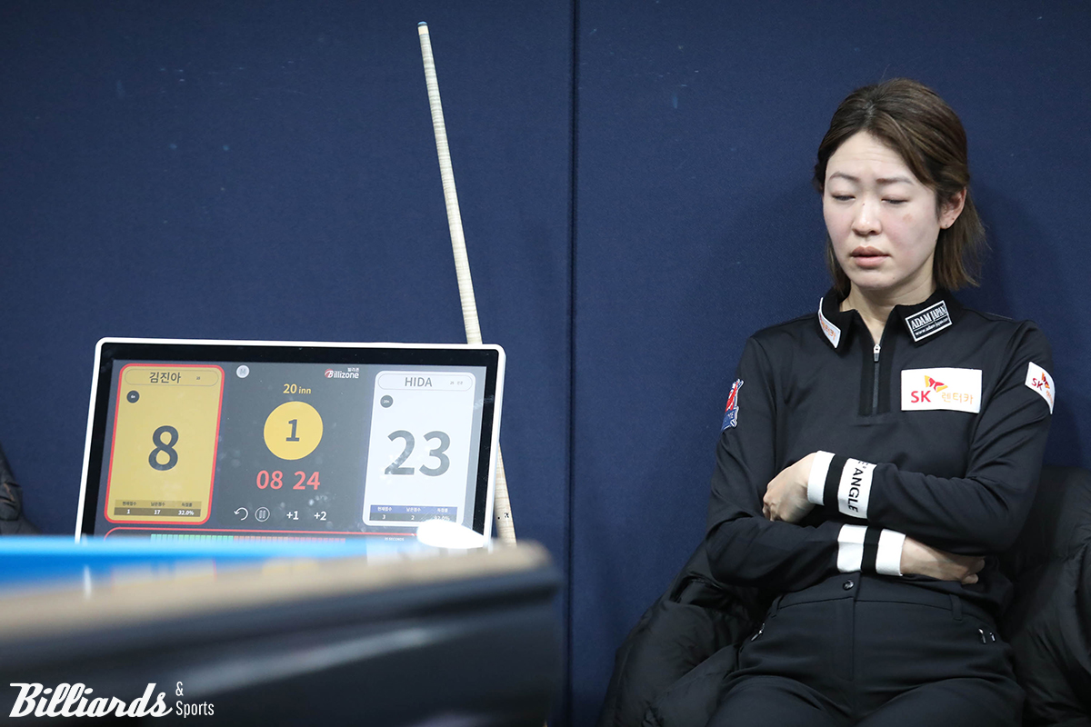 김가영의 다음 32강전 상대는 히다 오리에(SK렌터카)다.