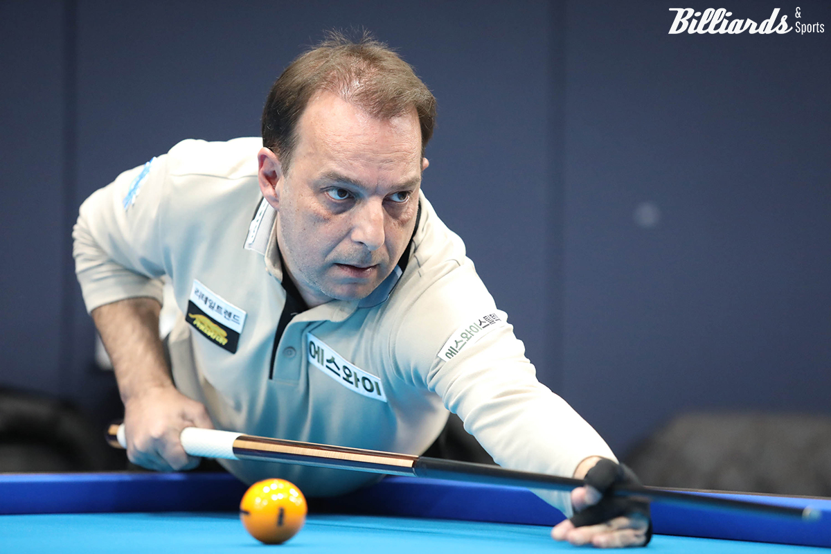 '3쿠션 사대천왕' 다니엘 산체스(에스와이)는 25일 오후 4시 30분에 베트남의 신인 마이당푸와 맞붙는다.