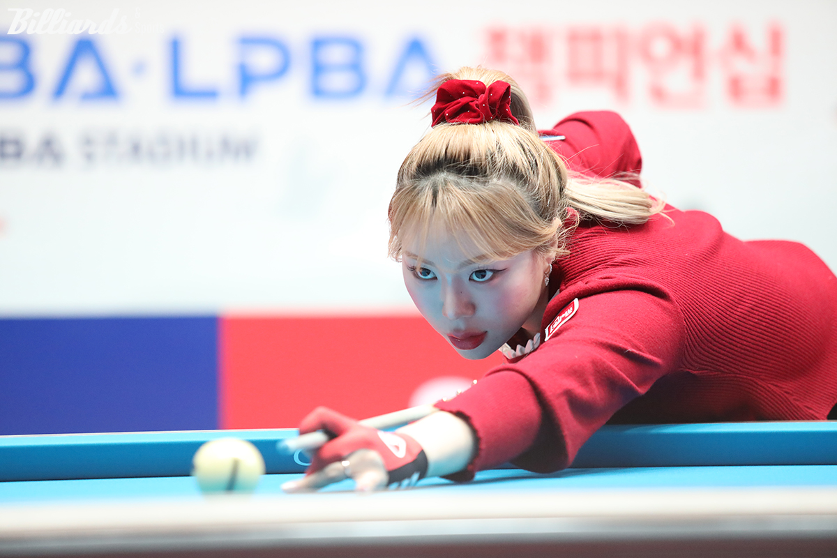 김예은(웰컴저축은행)이 시즌 마지막 정규투어에서 강호 임정숙(크라운해태)을 꺾고 16강에 진출했다.  사진=고양/이용휘 기자