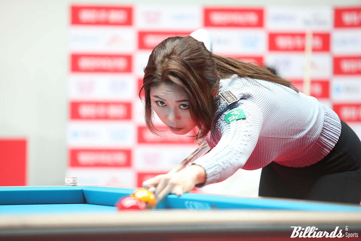 김가영은 무려 32경기 연속 승리라는 전무후무한 기록을 쓰고 있고, 33번째 경기에서 차유람과 서한솔 중 한 명과 대결하게 된다.