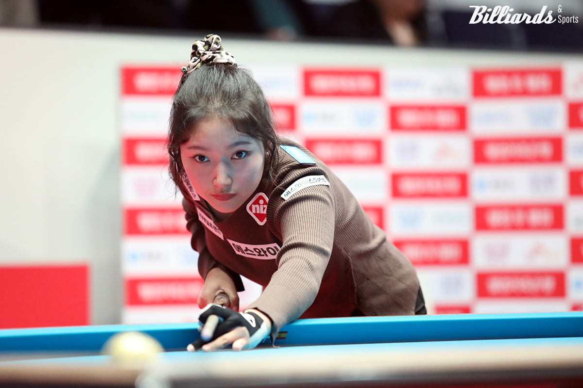 '얼음공주' 한지은(에스와이)이 24-25시즌 마지막 정규투어에서 32강 탈락하며 시즌을 마감했다.  사진=고양/이용휘 기자 