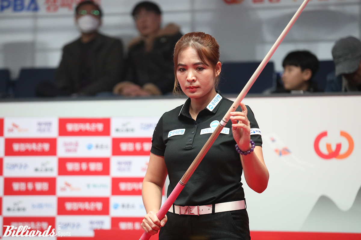 스롱 피아비(우리금융캐피탈)는 김가영과 같은 시간에 16강 경기에 출전한다.