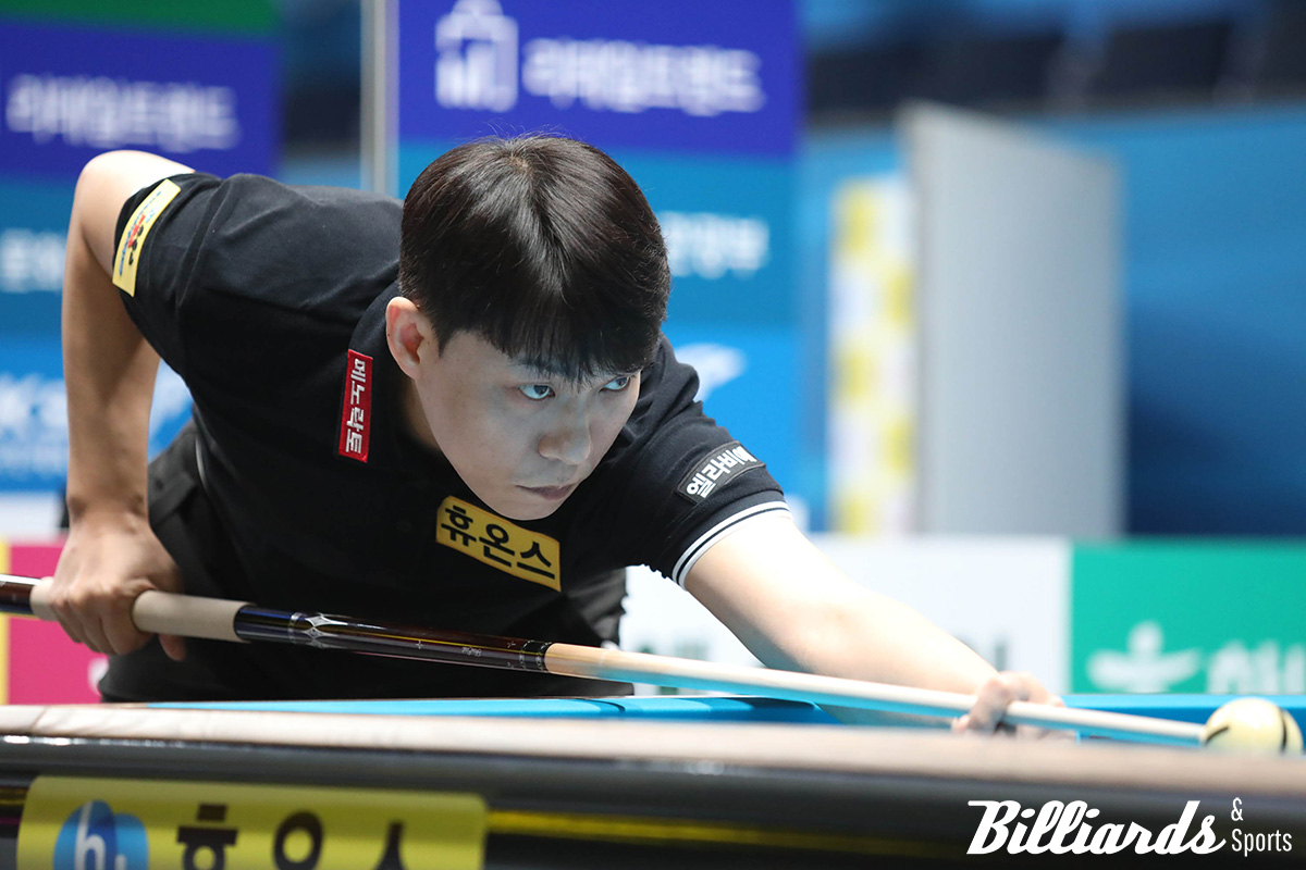 '하이런 13점' 두 방으로 승부를 낸 '승부사' 최성원(휴온스). 사진=빌리어즈앤스포츠 DB