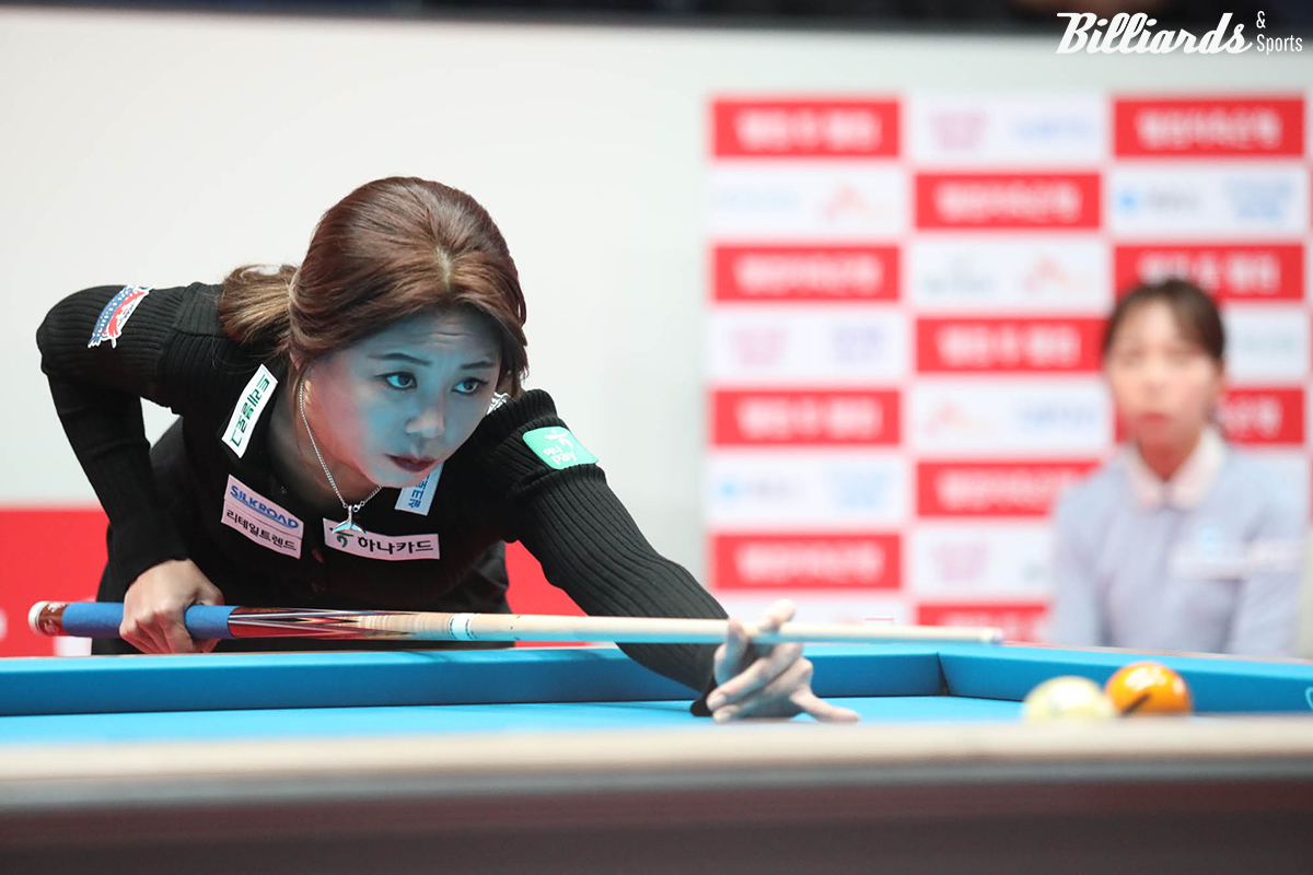 김가영은 김민영(우리금융캐피탈)에게 3-2로 역전승을 거두며 6회 연속 준결승 진출을 달성했다.