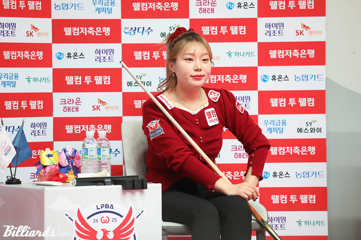 김예은은 8강에서 이미래(하이원리조트)를 3-1로 꺾고 시즌 첫 준결승 진출에 성공했다.