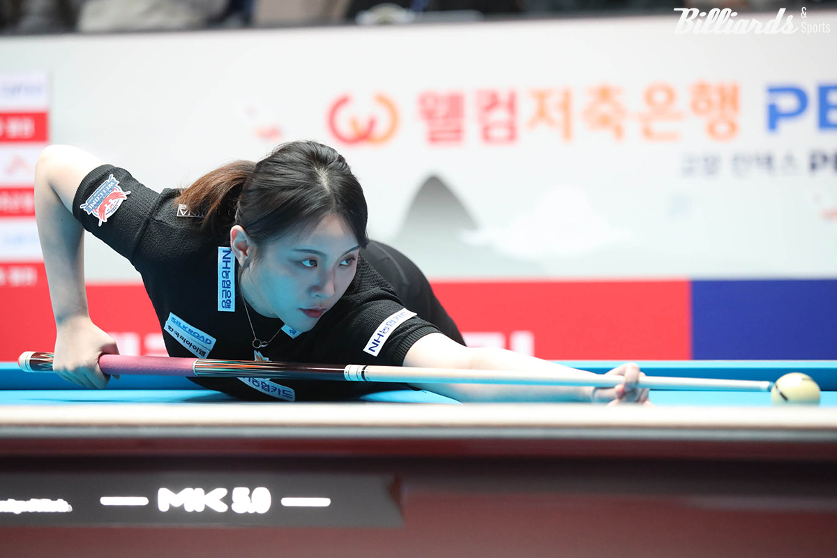 김민아(NH농협카드)는 지난 시즌 준결승과 결승전에서 김가영과 두 번 대결해 모두 승리를 거뒀다.