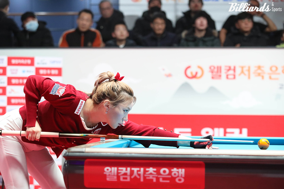 준결승에서 김민아에게 패해 탈락한 김예은(웰컴저축은행).