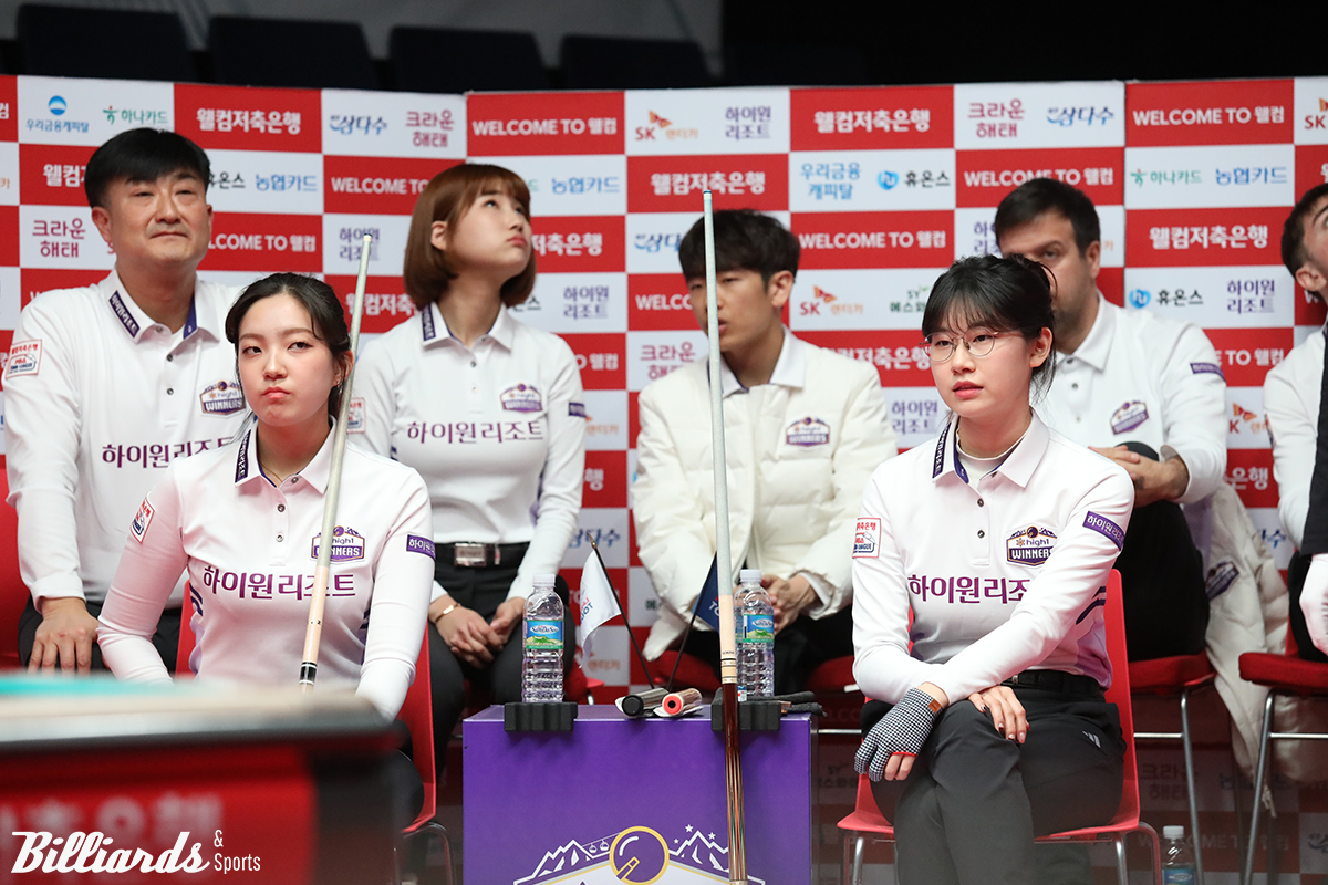 하이원리조트는 5라운드 두 경기를 모두 패하며 최하위로 떨어졌다.