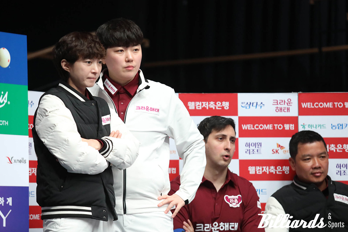 크라운해태의 임정숙과 백민주