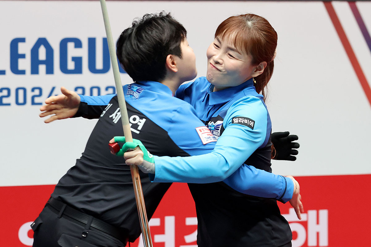 휴온스가 크라운해태를 4-0으로 완파하고 하루 만에 선두 자리를 탈환했다. 사진=PBA