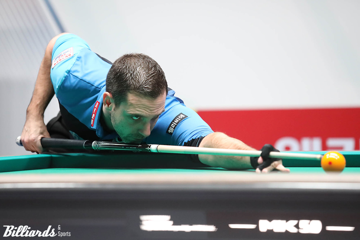 이번 경기 3세트에서 승리를 거둔 휴온스의 하비에르 팔라손(스페인).