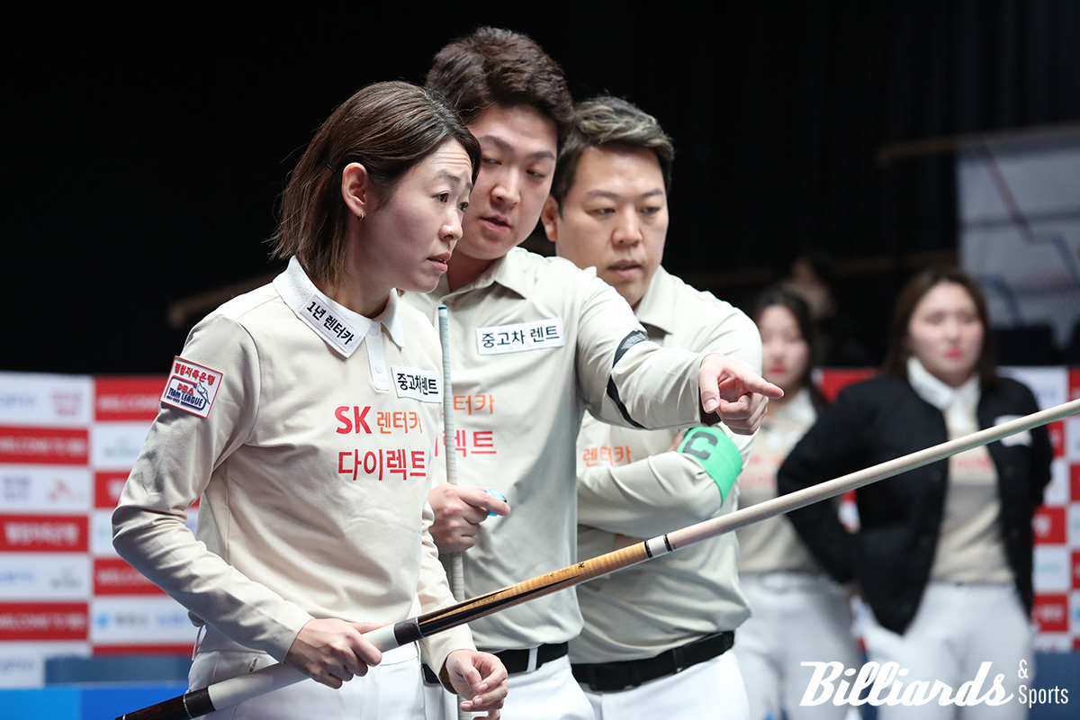 SK렌터카의 조건휘와 히다 오리에는 이날 두 세트에서 승리하며 팀 승리를 견인했다.