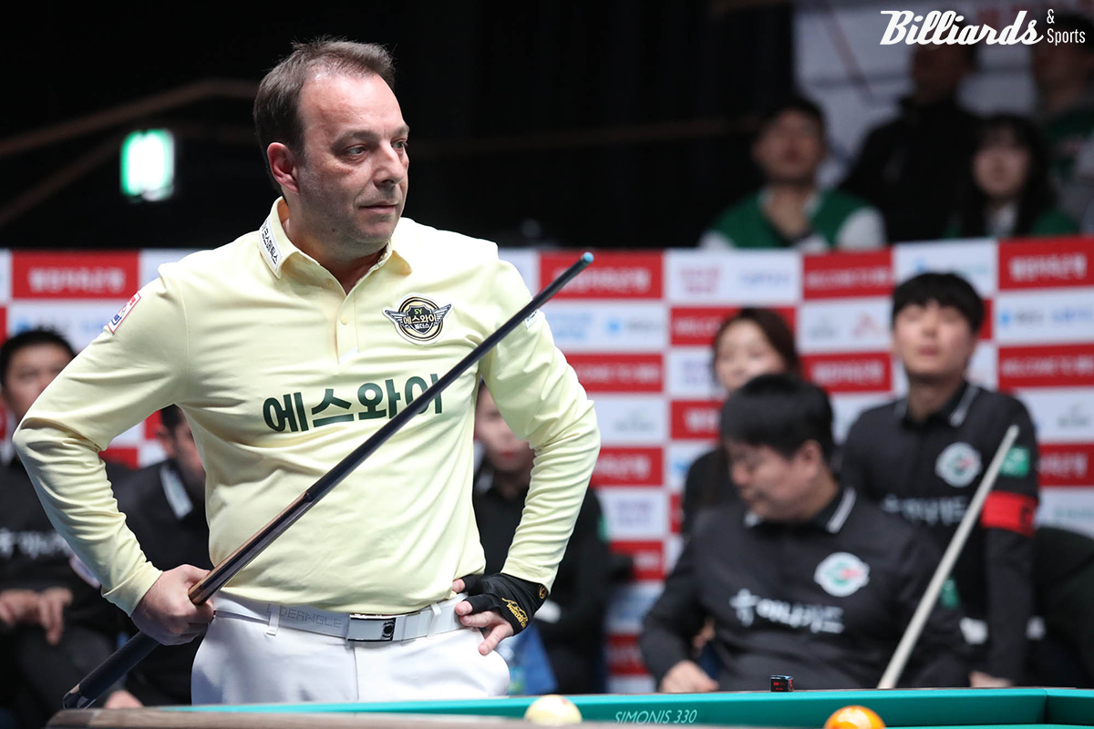 이번 경기에서 14:15로 아깝게 패한 다니엘 산체스(에스와이).