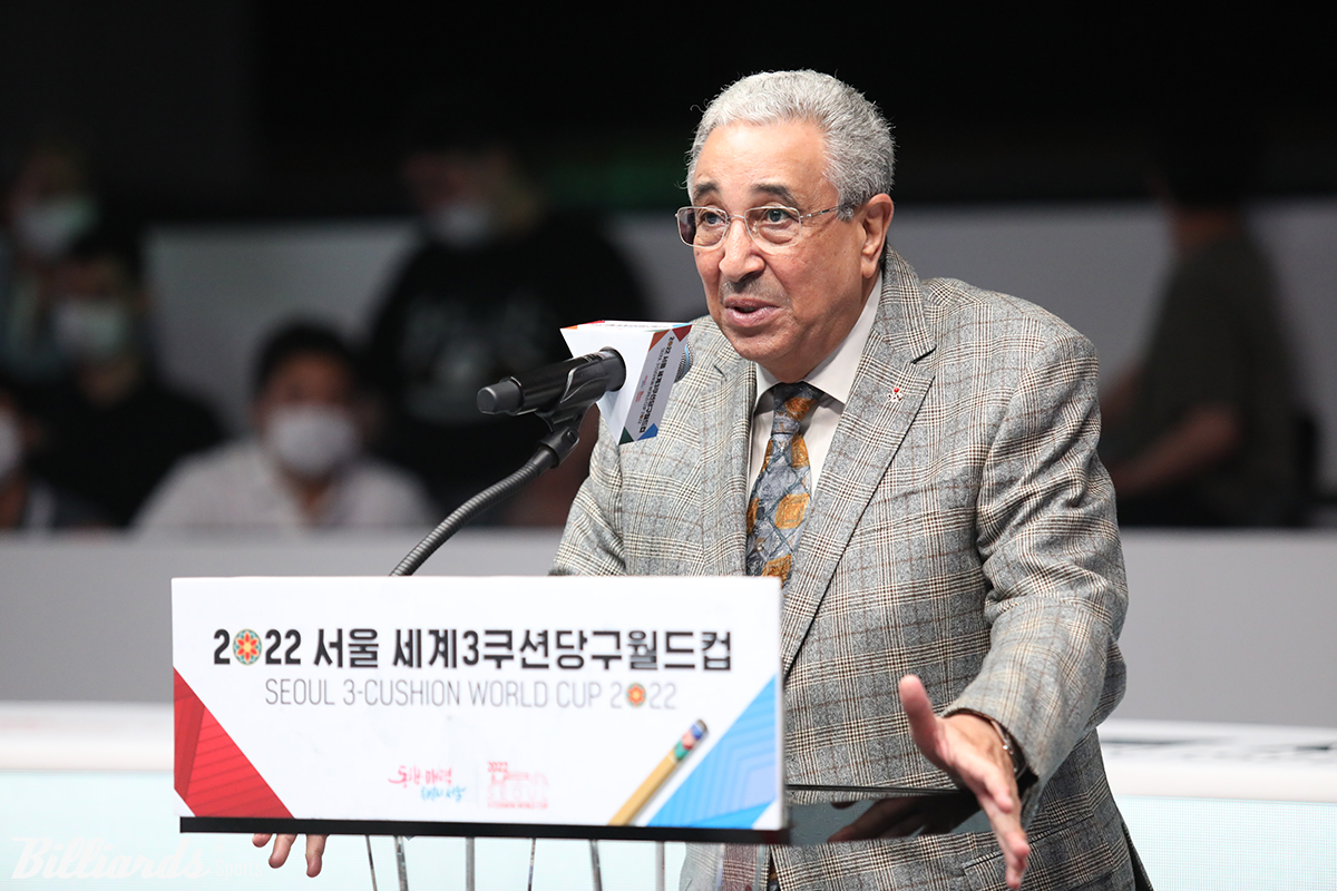 세계캐롬연맹(UMB) 회장이자 세계당구스포츠연맹(WCBS) 회장을 맡고 있는 파룩 바르키(이집트)가 세계 당구계의 목표에 대해 밝혔다.  빌리어즈앤스포츠 DB