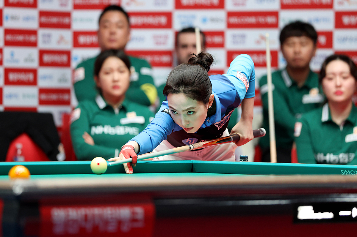 2세트에 출전한 차유람(휴온스).