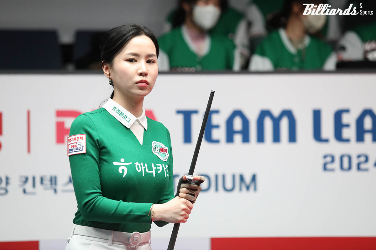 하나카드가 정규리그 마지막 경기에서 우리금융캐피탈을 4-1로 꺾고 5연승으로 시즌을 마감했다. 사진은 이날 2세트에 출전한 김진아.  사진=고양/이용휘 기자