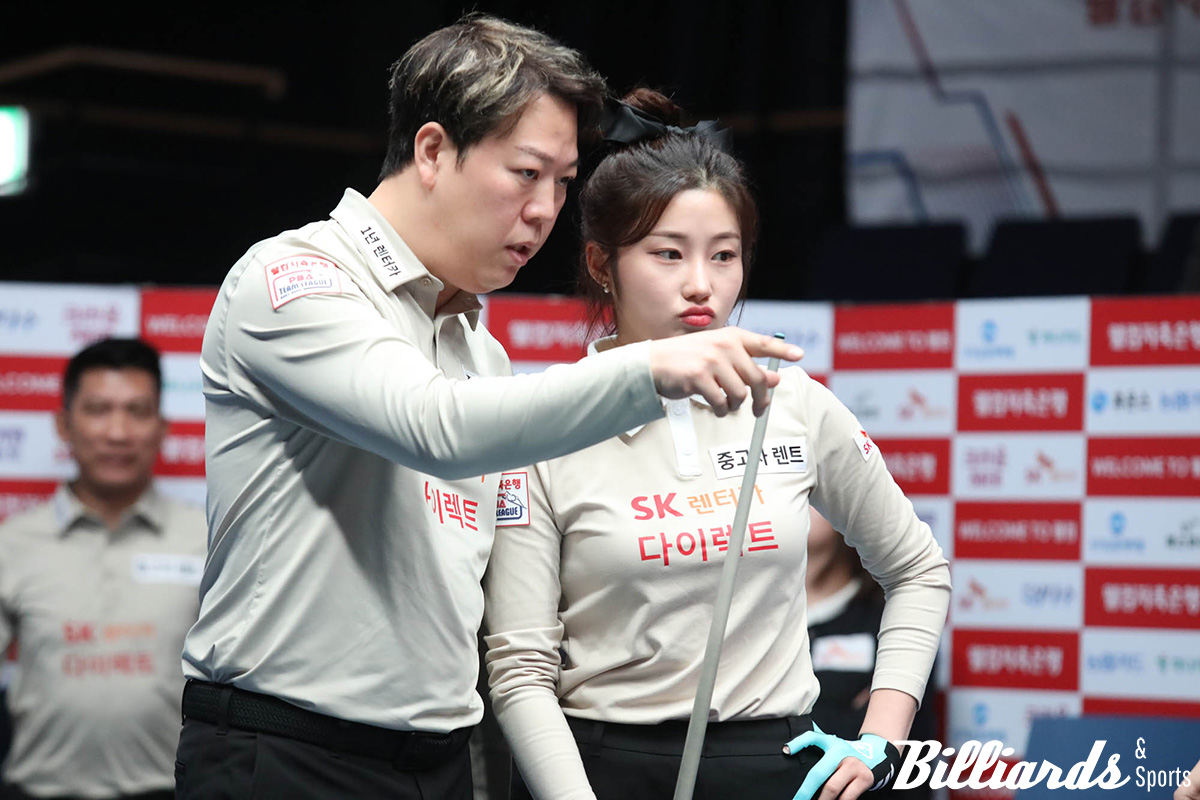 SK렌터카 주장 강동궁과 조예은.