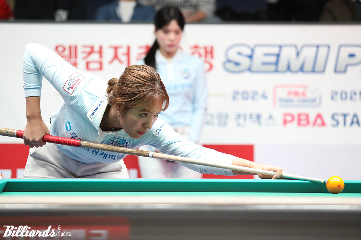 2세트 여자복식에서 6점을 득점하며 승리를 거둔 스롱 피아비(우리금융캐피탈).