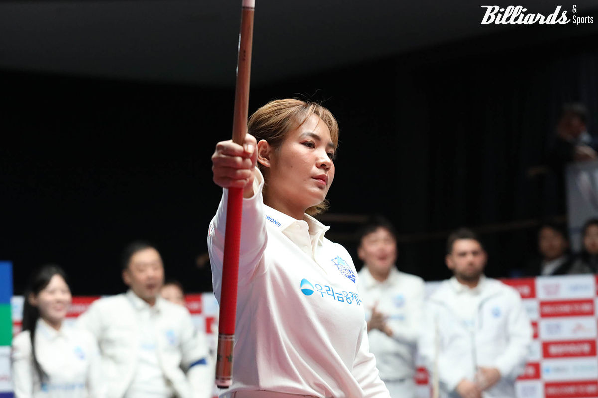 우리금융캐피탈이 프로당구 PBA 팀리그 포스트시즌 플레이오프 2차전까지 승리하며 파이널 진출까지 마지막 1승을 남겨뒀다.  사진=고양/이용휘 기자