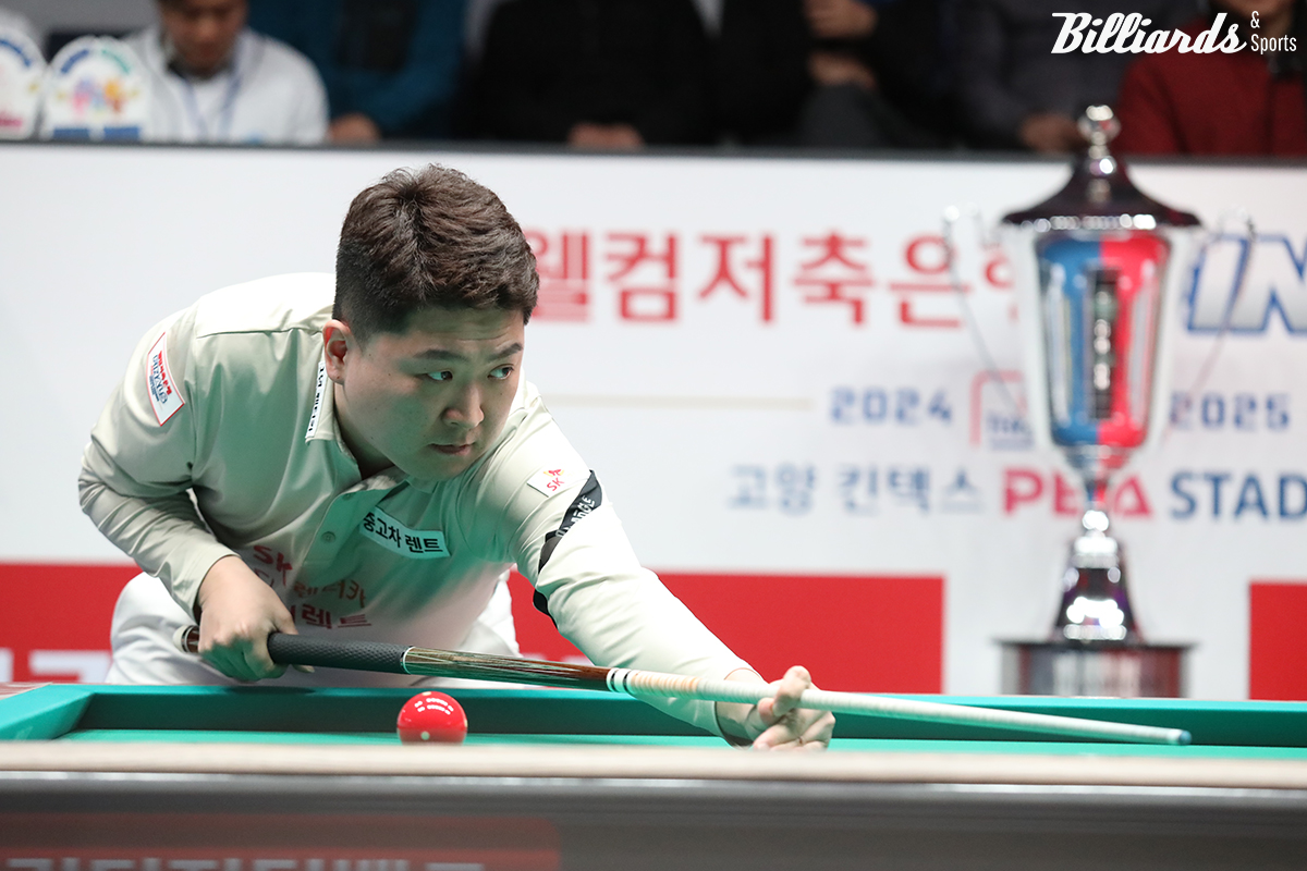 4세트 혼합복식에서 활약한 SK렌터카의 조건휘.