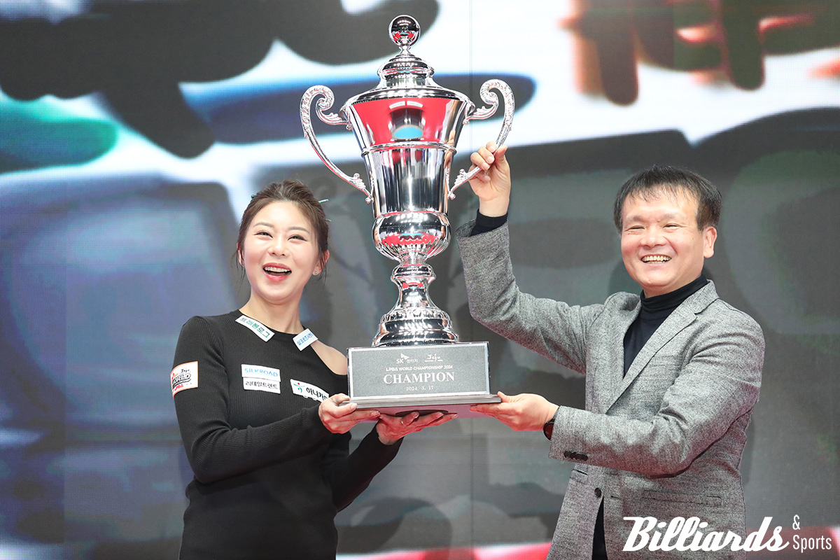 역대 4번의 월드 챔피언십에서 2회 우승을 차지한 '디펜딩 챔프' 김가영.