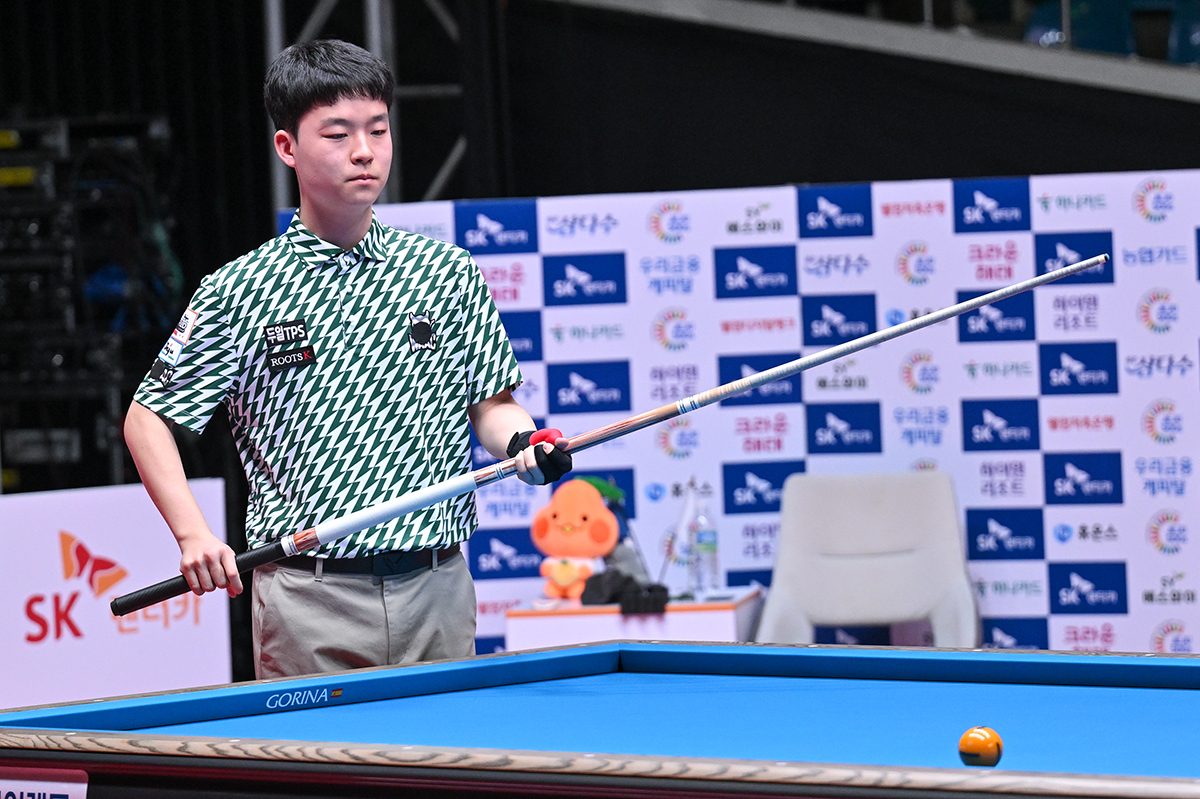 C조에서 두 경기 만에 월드챔피언십 16강을 확정한 '최연소 투어 우승자' 김영원.