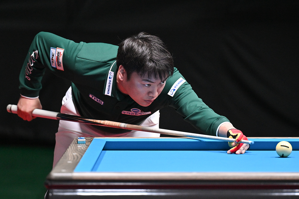 1승 1패로 F조 2위에 올라선 강민구(우리금융캐피탈).