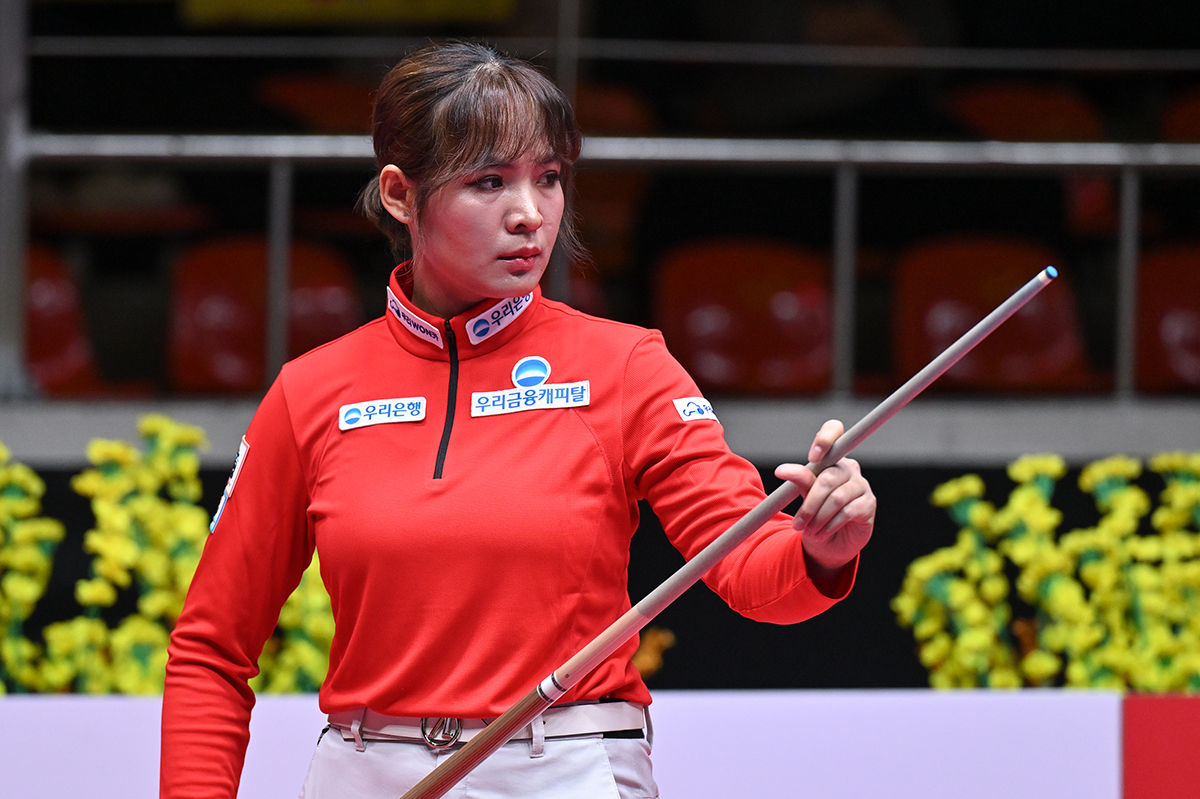 여자 프로당구 월드챔피언십 32강 조별리그 마지막 경기가 13일 오후 3시에 시작한다. 사진은 이날 D조에서 16강 진출에 도전하는 스롱 피아비(우리금융캐피탈).  사진=PBA 제공