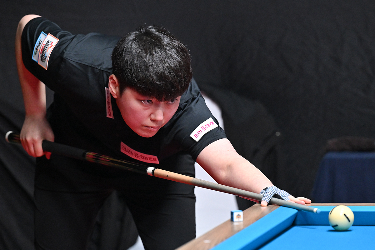 C조 1위를 달리고 있는 백민주(크라운해태).