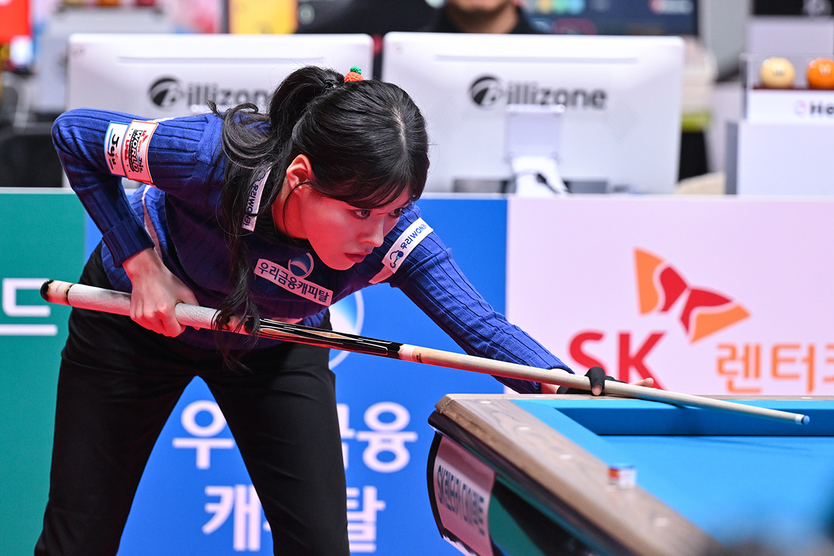 서한솔은 첫 경기에서 2-0이 되는 순간에 매치포인트를 남겨두고 이미래(하이원리조트)에게 1-2로 역전패를 당했다.