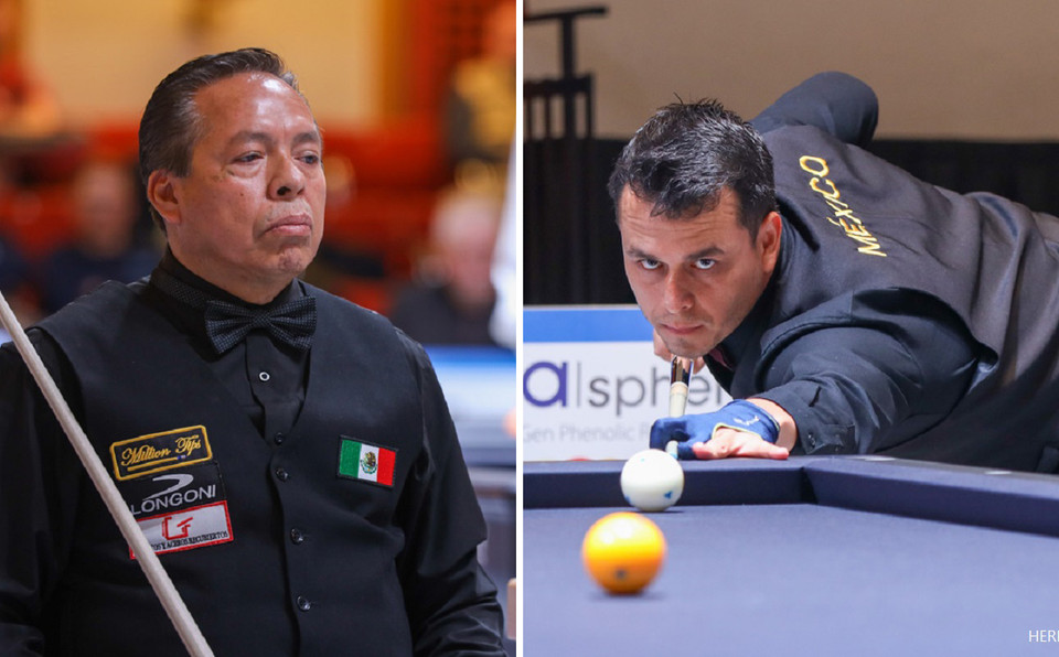 2023년 팀선수권에서 한국을 상대로 무려 20년 만에 승리를 거둔 멕시코의 하비에르 베라(왼쪽)와 크리스티안 에르난데스.