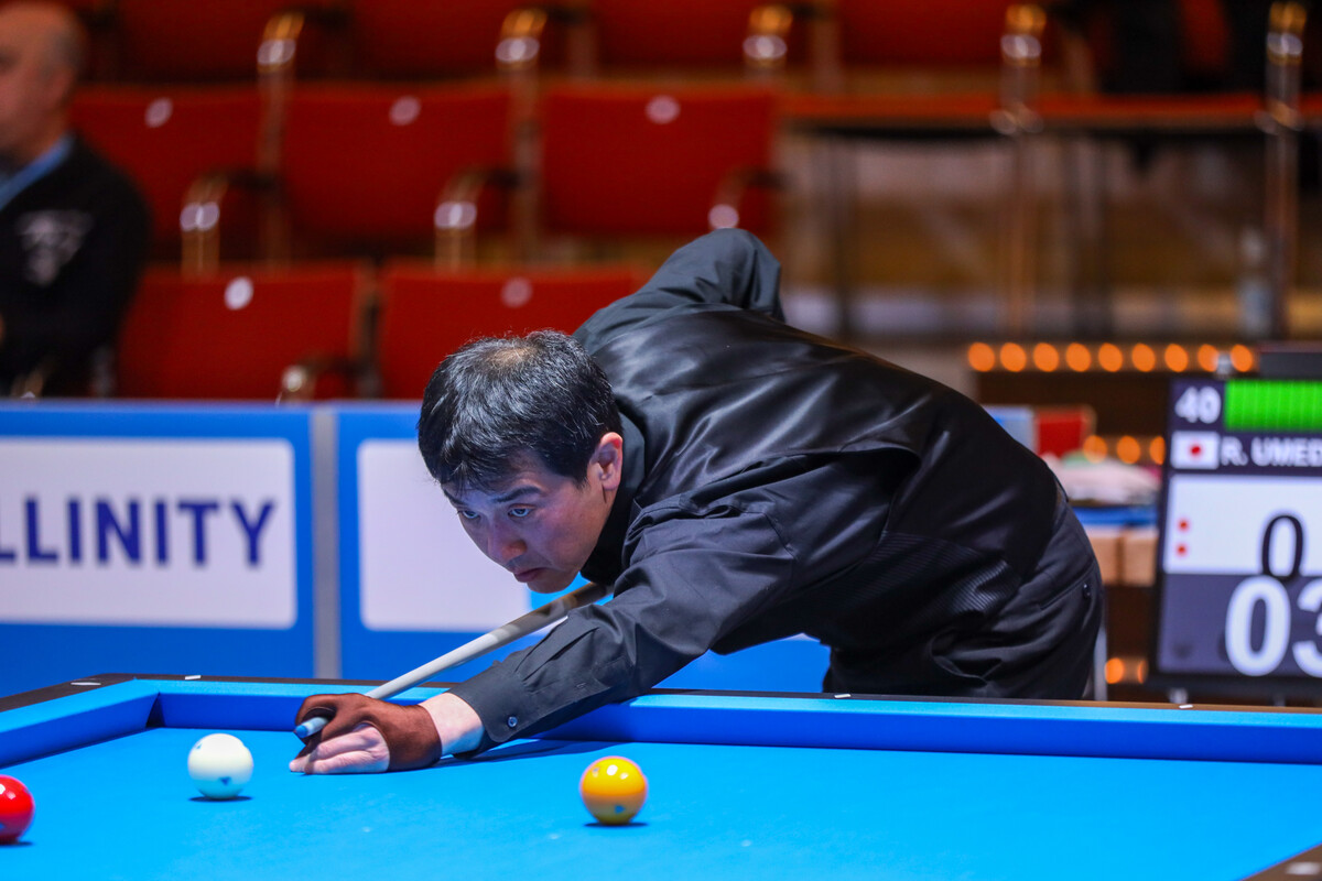 일본의 우메다는 첫날 프랑스전에서 제레미 뷔리에게 졌고, 이번 한일전에서 조명우와 신구 세계챔피언의 승부를 벌인다.