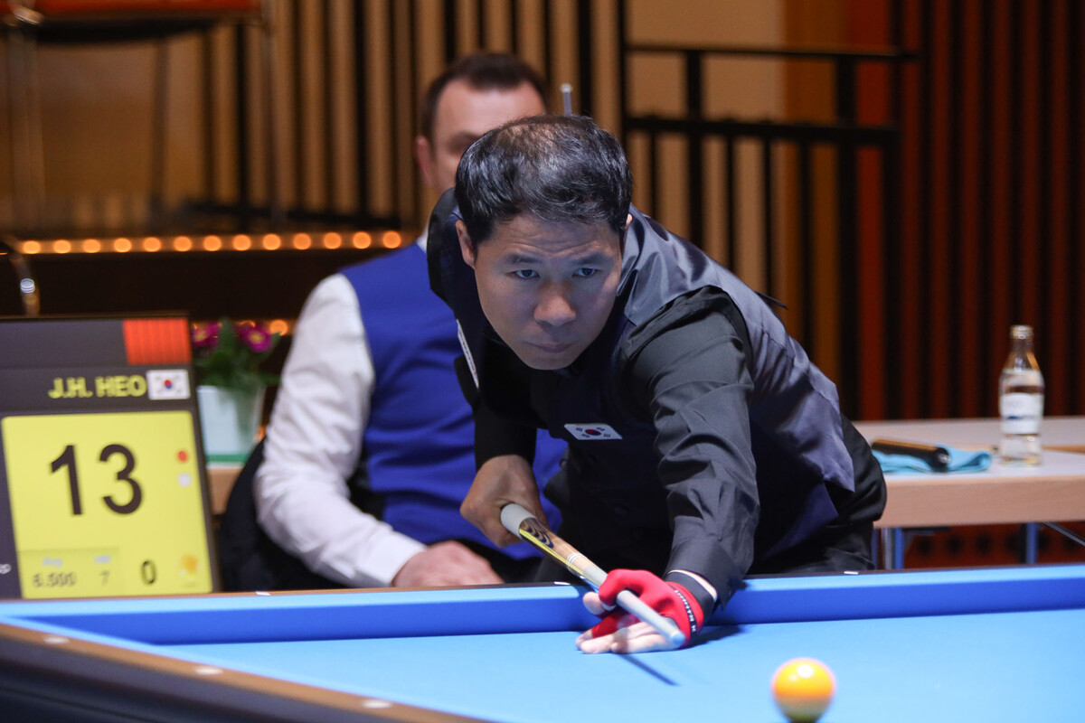 한국의 허정한(경남)은 조별리그부터 8강전까지 4경기를 모두 승리했다.