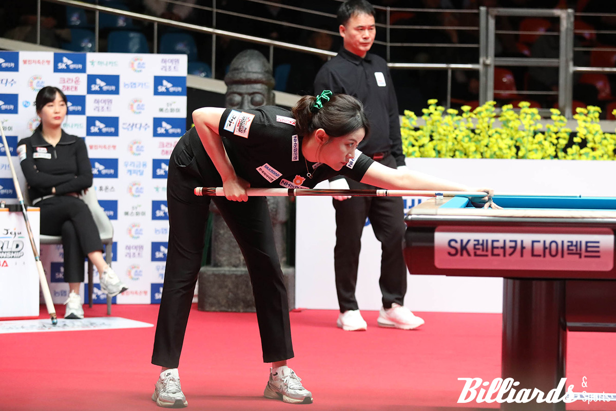 김민아는 3세트를 역전승으로 차지한 후 그 기세를 몰아 세트스코어 4-1의 승리를 완성했다.