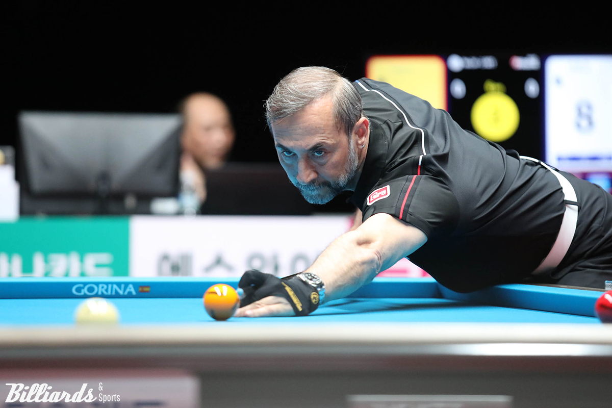 사이그너는 강동궁(SK렌터카)을 조별리그에 이어 준결승전에서도 꺾으며 첫 월드챔피언십 결승 진출에 성공했다.  사진=제주/이용휘 기자