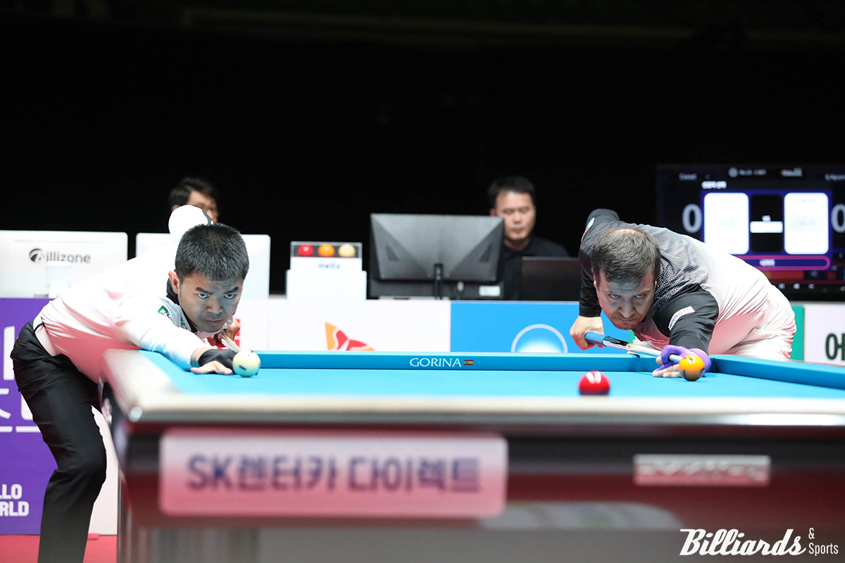 응우옌꾸옥웅우옌(왼쪽)과 체네트의 준결승 뱅킹 장면.